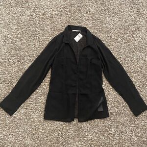 Shear long sleeve Abercrombie&Fitch top size medium. NWT